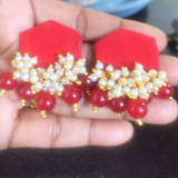 Fabric earring