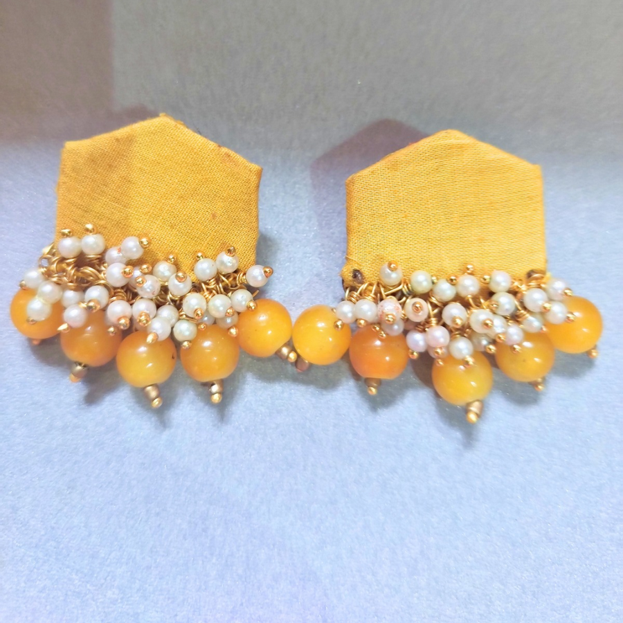 Fabric earring