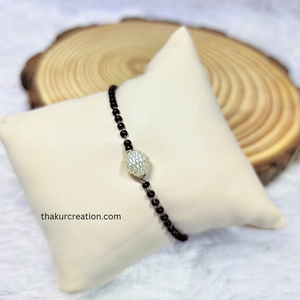 Oxidized hand mangalsutra